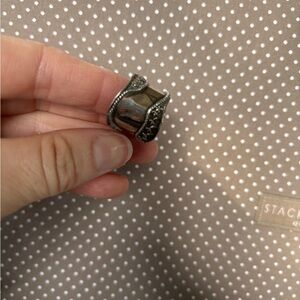 Women’s silver spoon ring